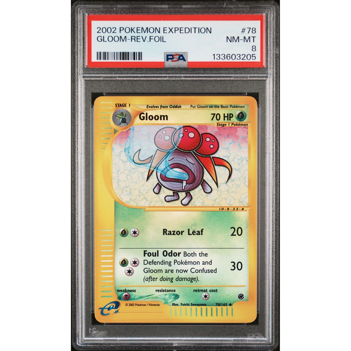 Pokémon TCG: Gloom Reverse Holo #78 PSA 8-133603205
