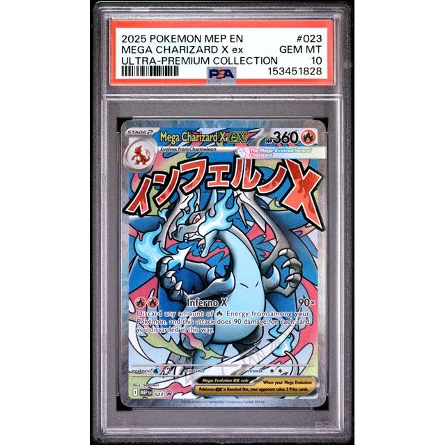 Pokémon TCG: Mega Charizard X Ex #023 PSA 10-153451828