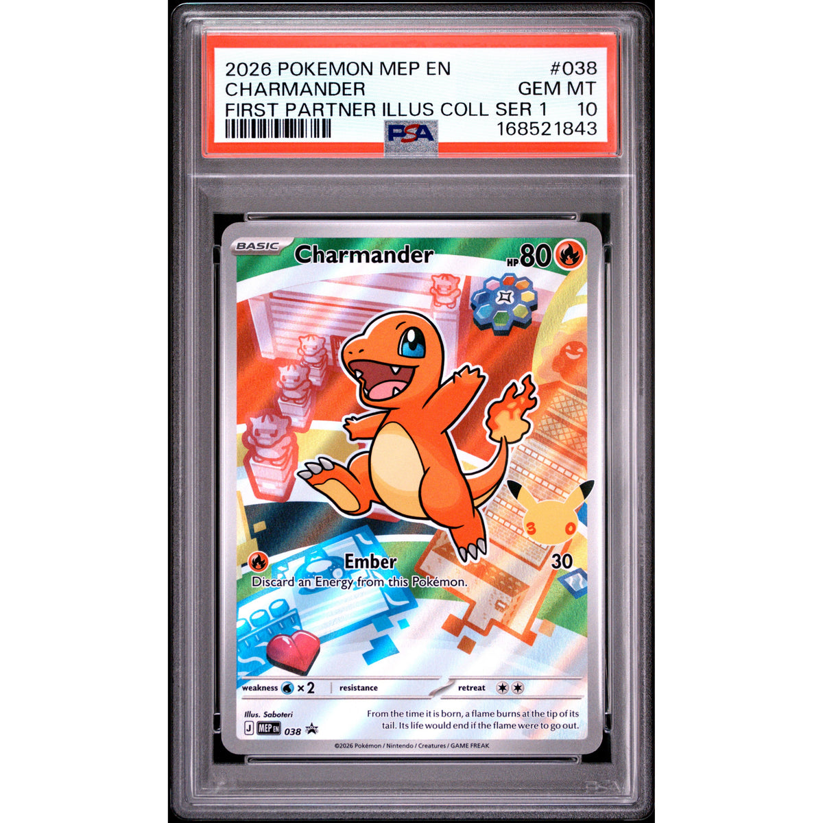 Pokémon TCG: Charmander #038 PSA 10-168521843