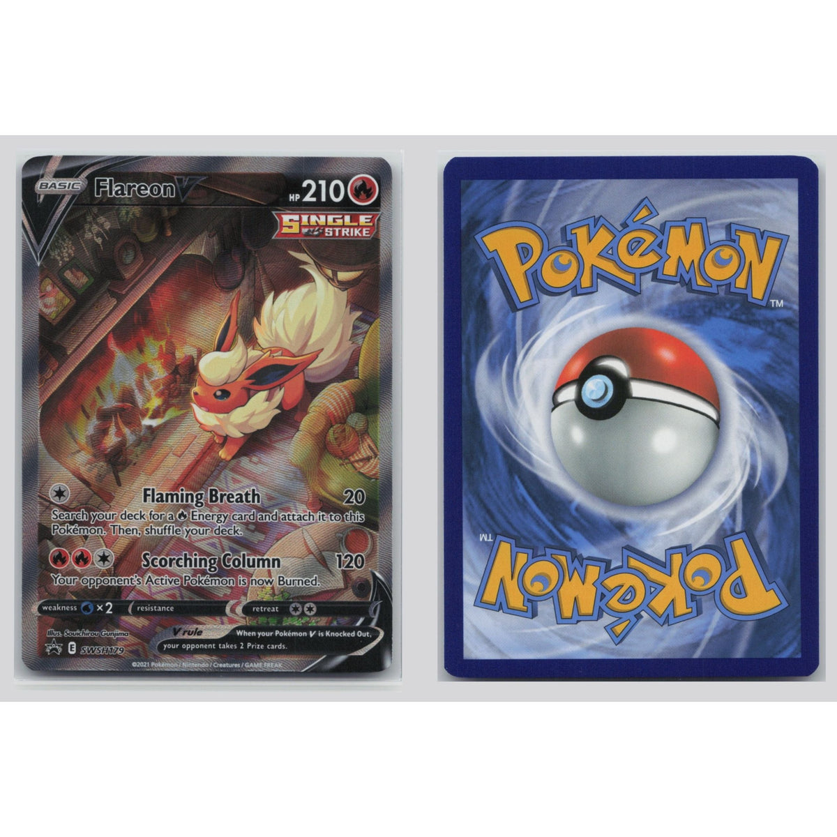 Pokémon TCG, Flareon V (SWSH Black Star Promos #179)
