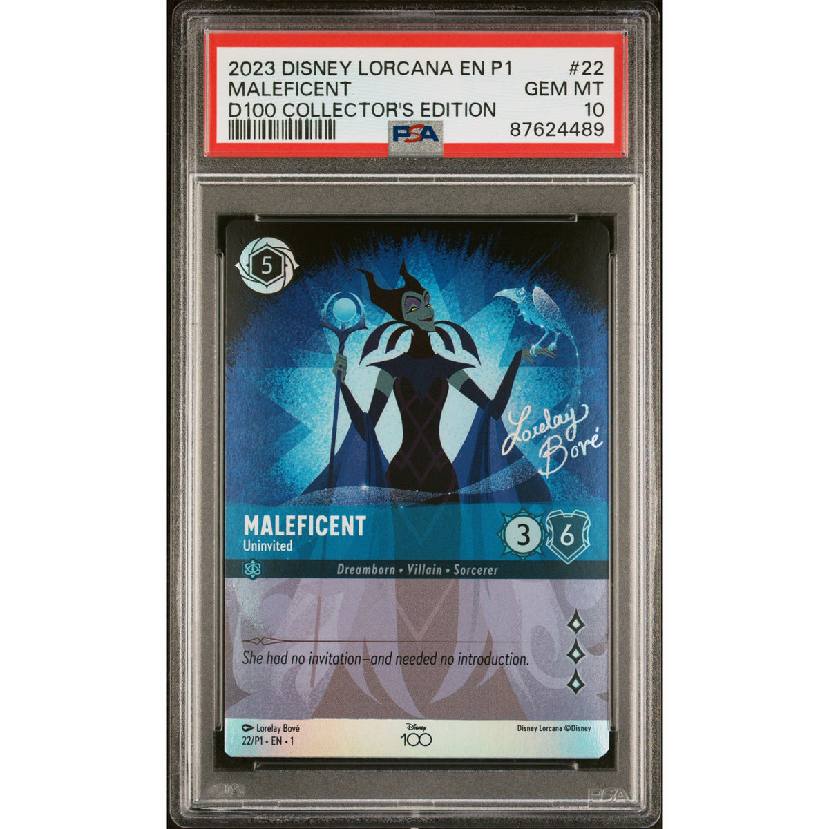 Lorcana: Maleficent #22 PSA 10-87624489