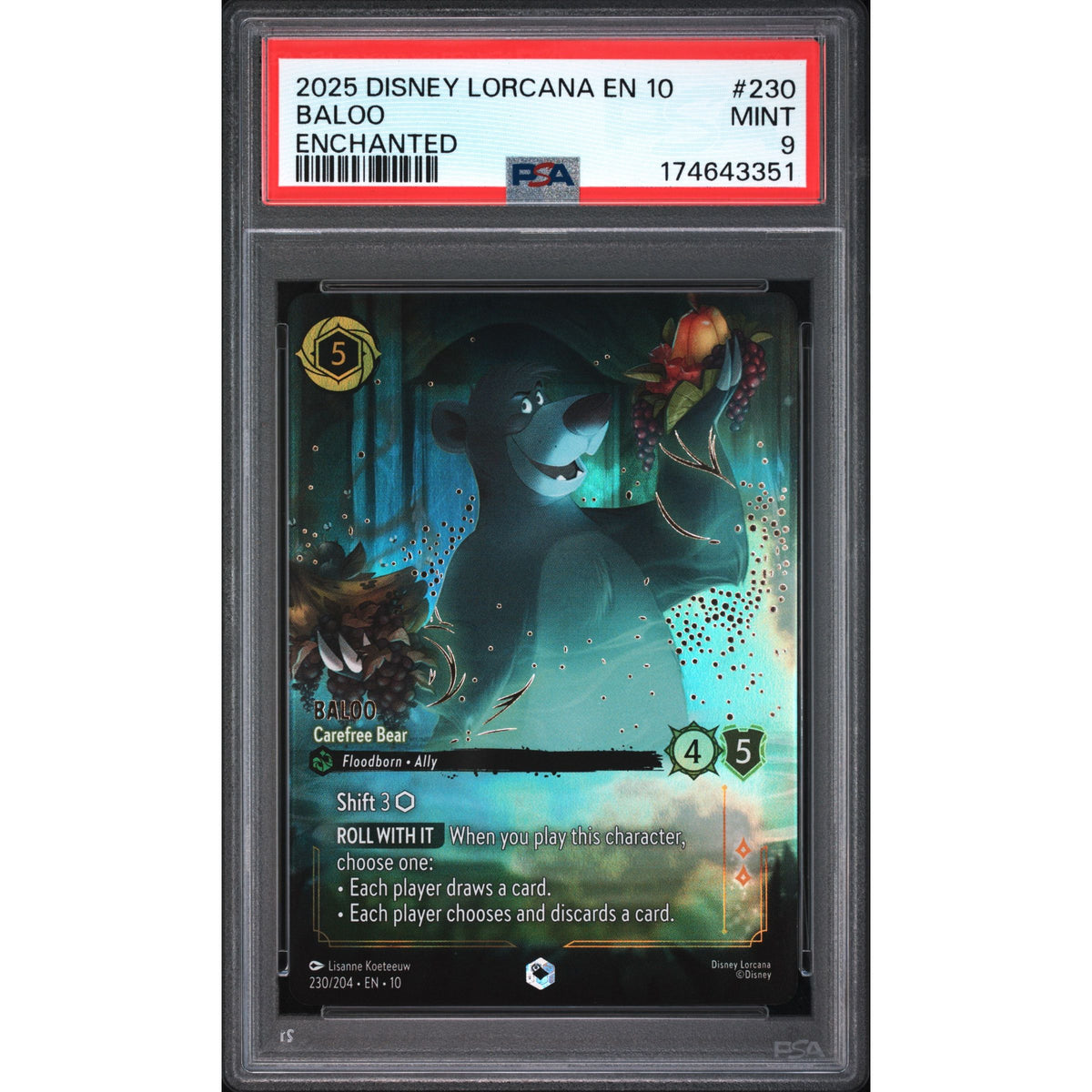 Lorcana: Baloo #230 PSA 9-174643351
