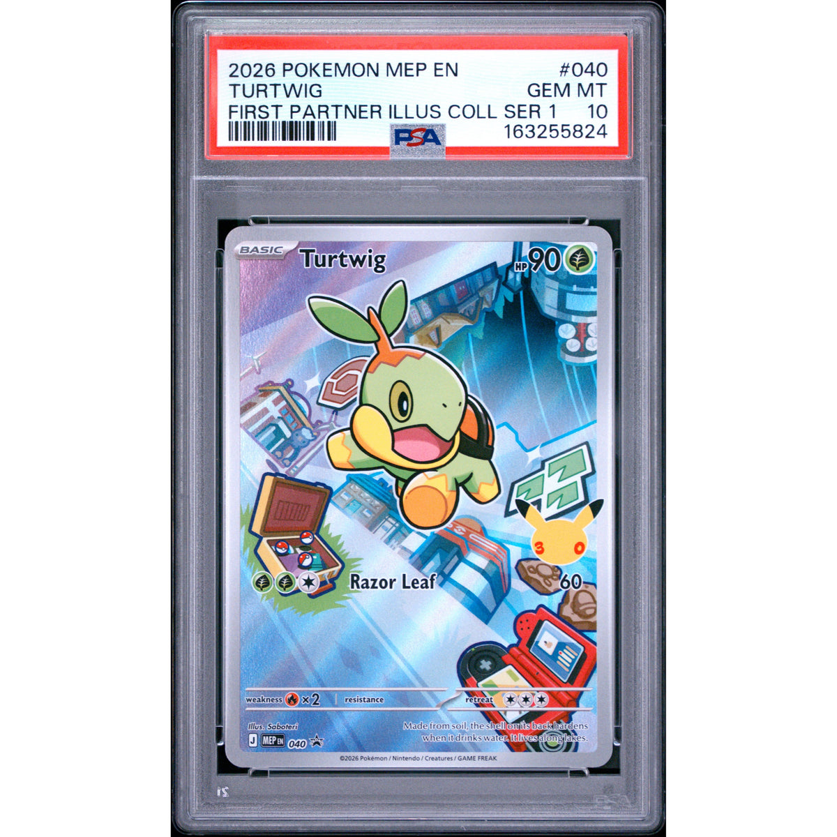 Pokémon TCG: Turtwig #040 PSA 10-163255824