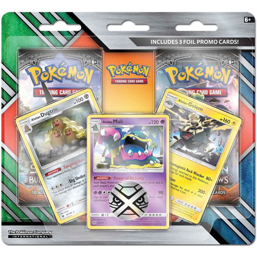 Discover the thrill of the Pokémon TCG with the Pokémon TCG: Enhanced Alolan Muk 2-Pack Blister from The Pokémon Company! This vibrant set includes two booster packs and three dazzling foil promo cards: Alolan Dugtrio, Alolan Muk, and Alolan Golem. Featuring eye-catching packaging adorned with the iconic Pokémon logo, it’s a perfect addition for collectors and fans alike.