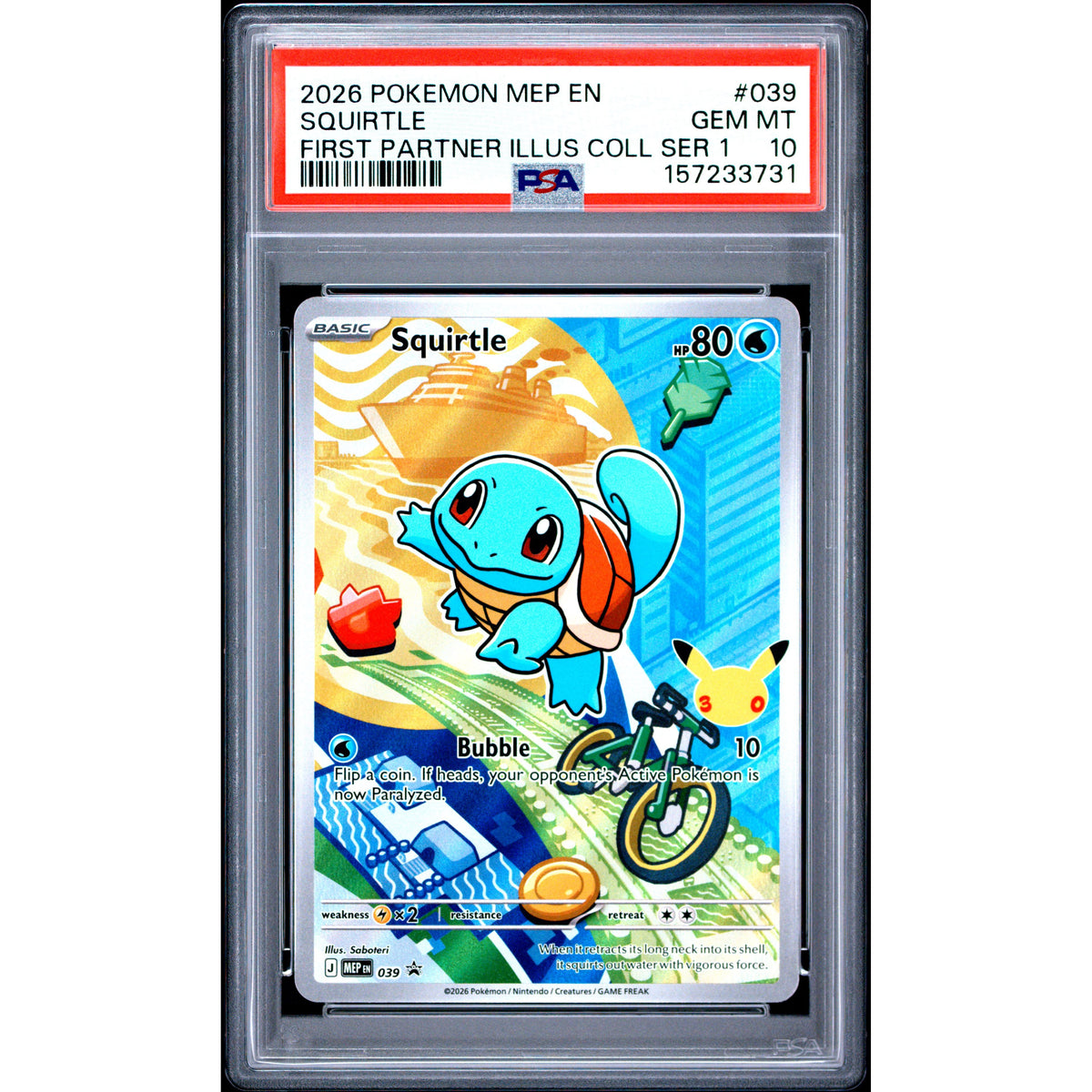 Pokémon TCG: Squirtle #039 PSA 10-157233731