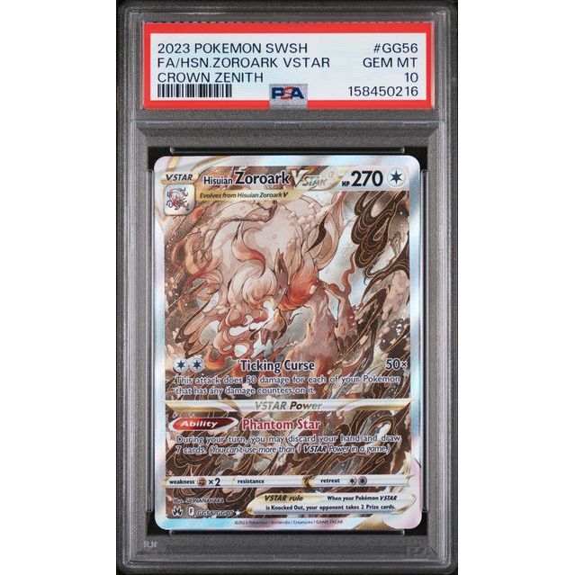 Pokémon TCG: Hsn.Zoroark Vstar #GG56 PSA 10-158450216