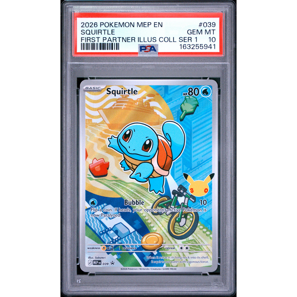 Pokémon TCG: Squirtle #039 PSA 10-163255941