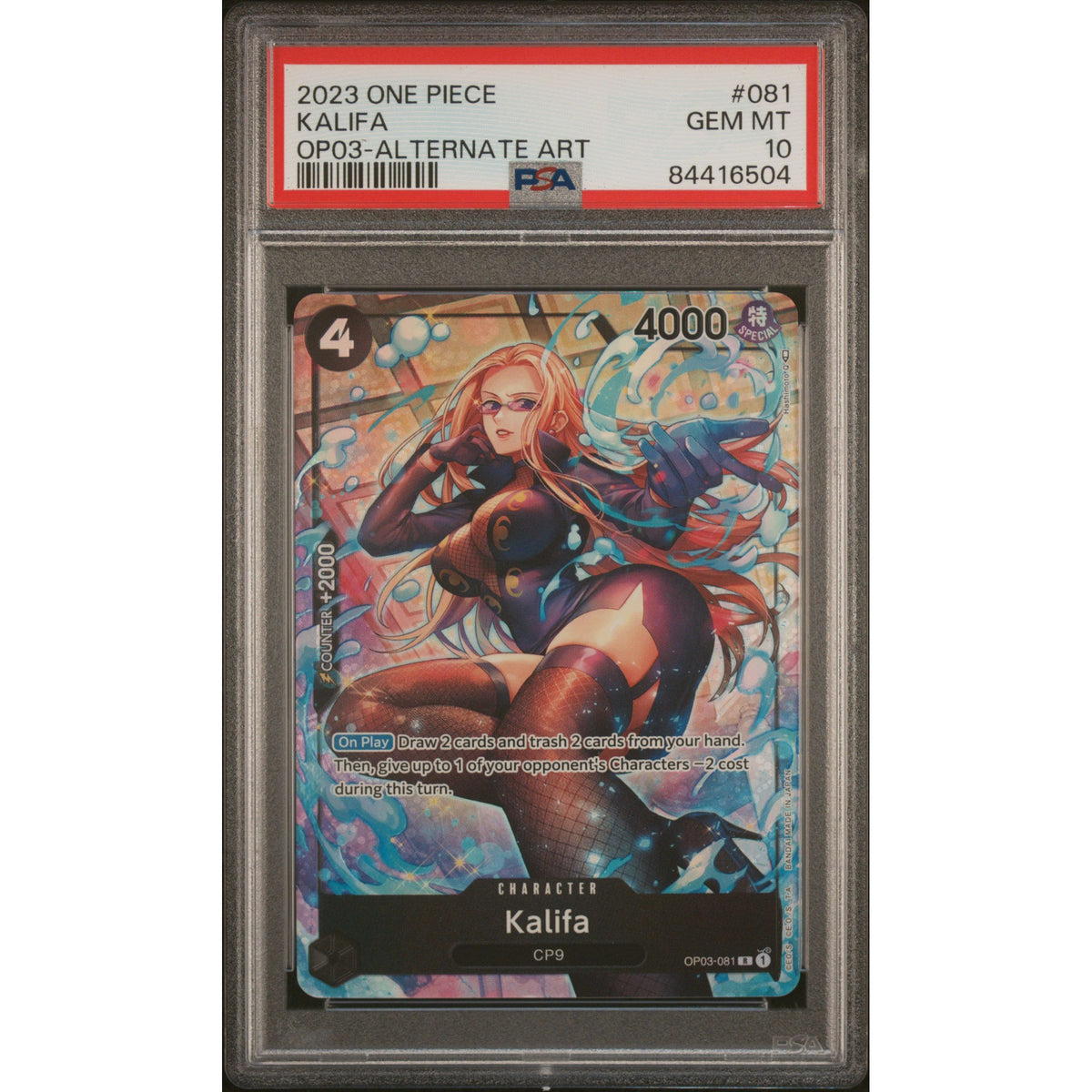 One Piece TCG: Kalifa #081 PSA 10-84416504