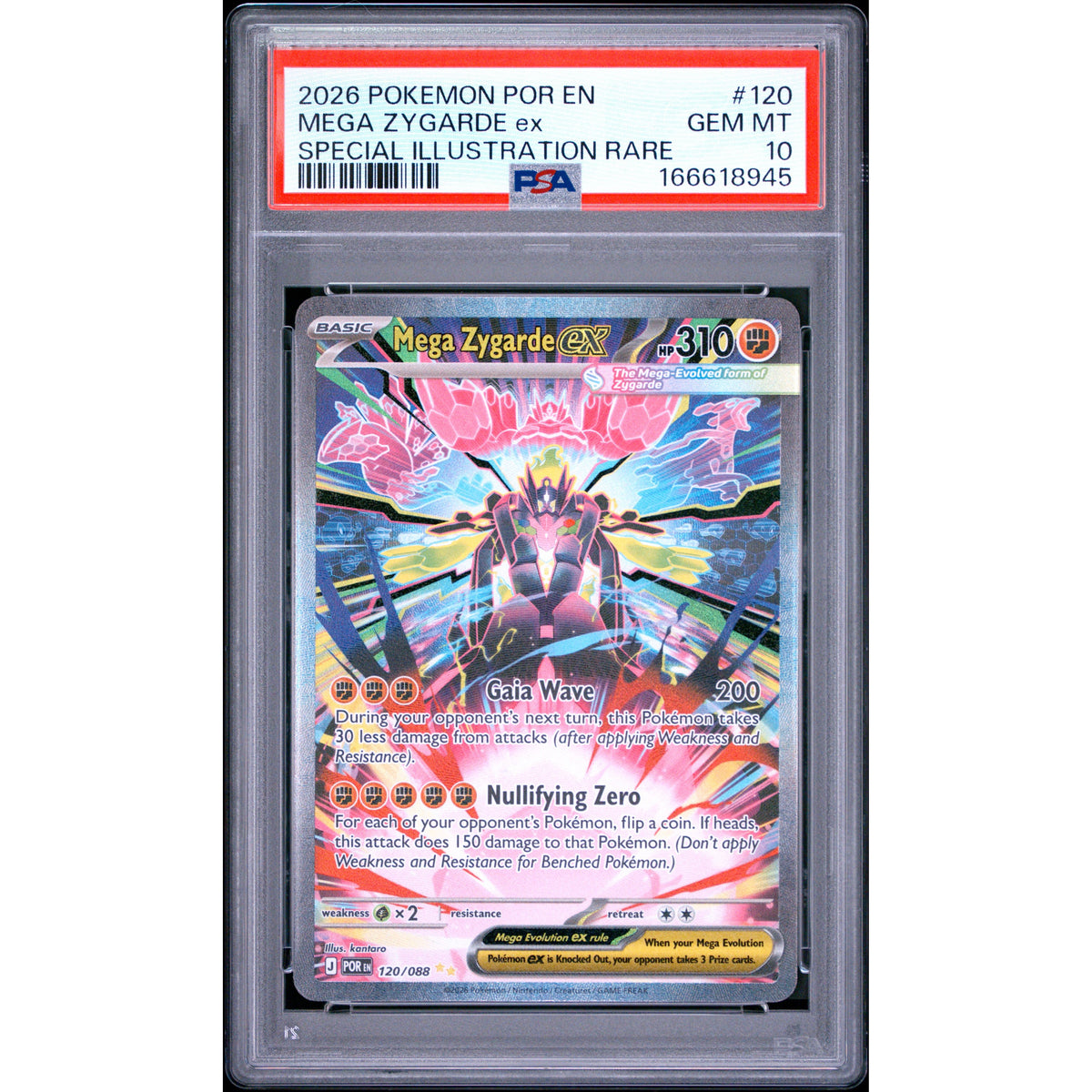 Pokémon TCG: Mega Zygarde Ex #120 PSA 10-166618945