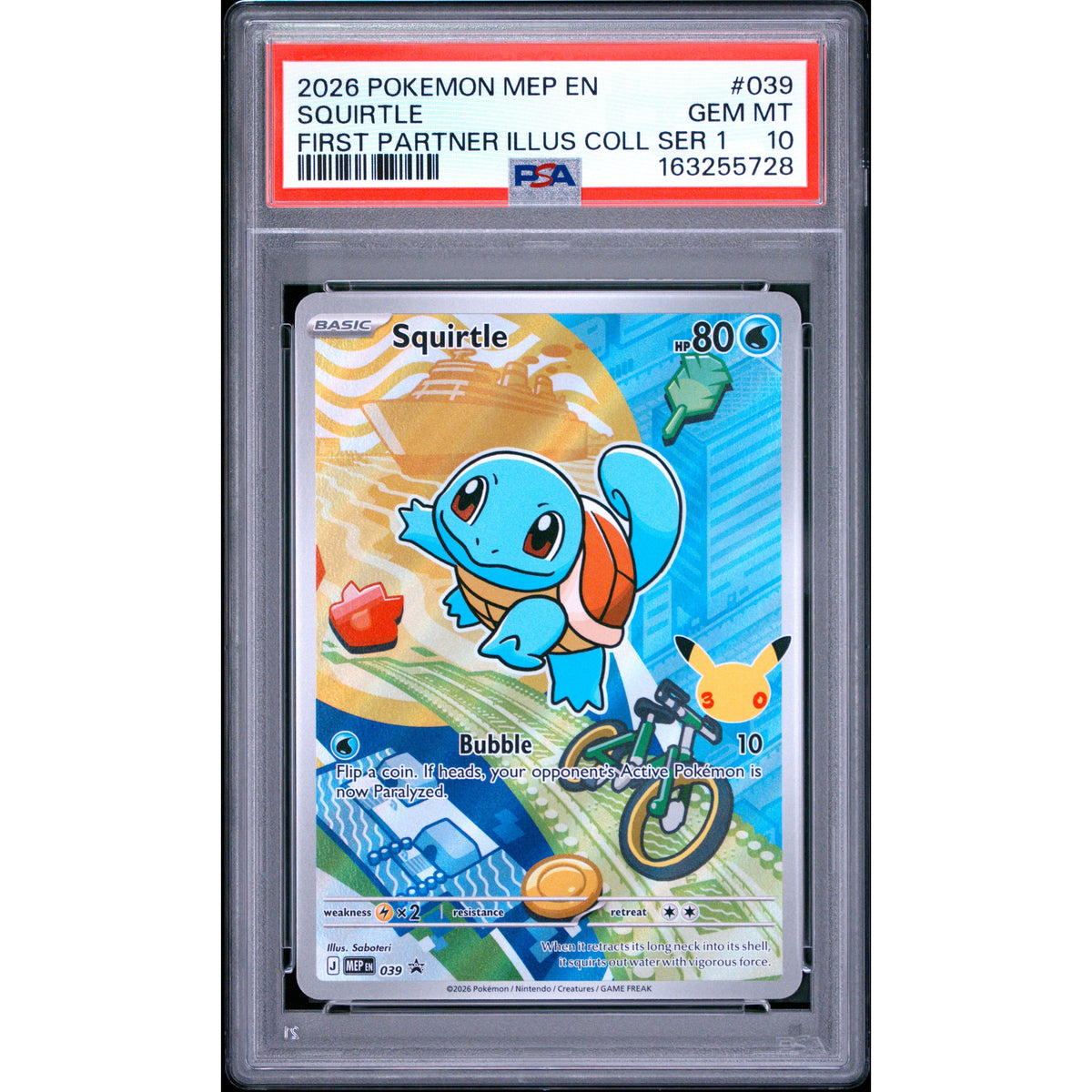 Pokémon TCG: Squirtle #039 PSA 10-163255728