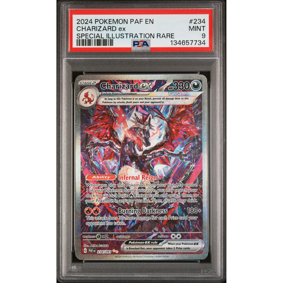 Pokémon TCG: Charizard Ex #234 PSA 9 - Paldean Fates-134657734