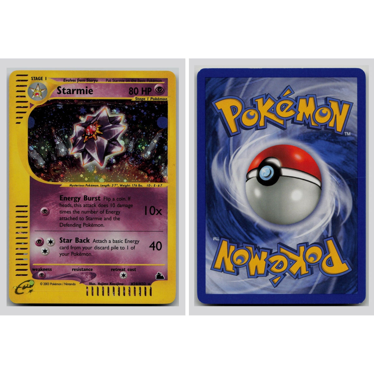 Pokémon TCG, Starmie (Skyridge #H28)