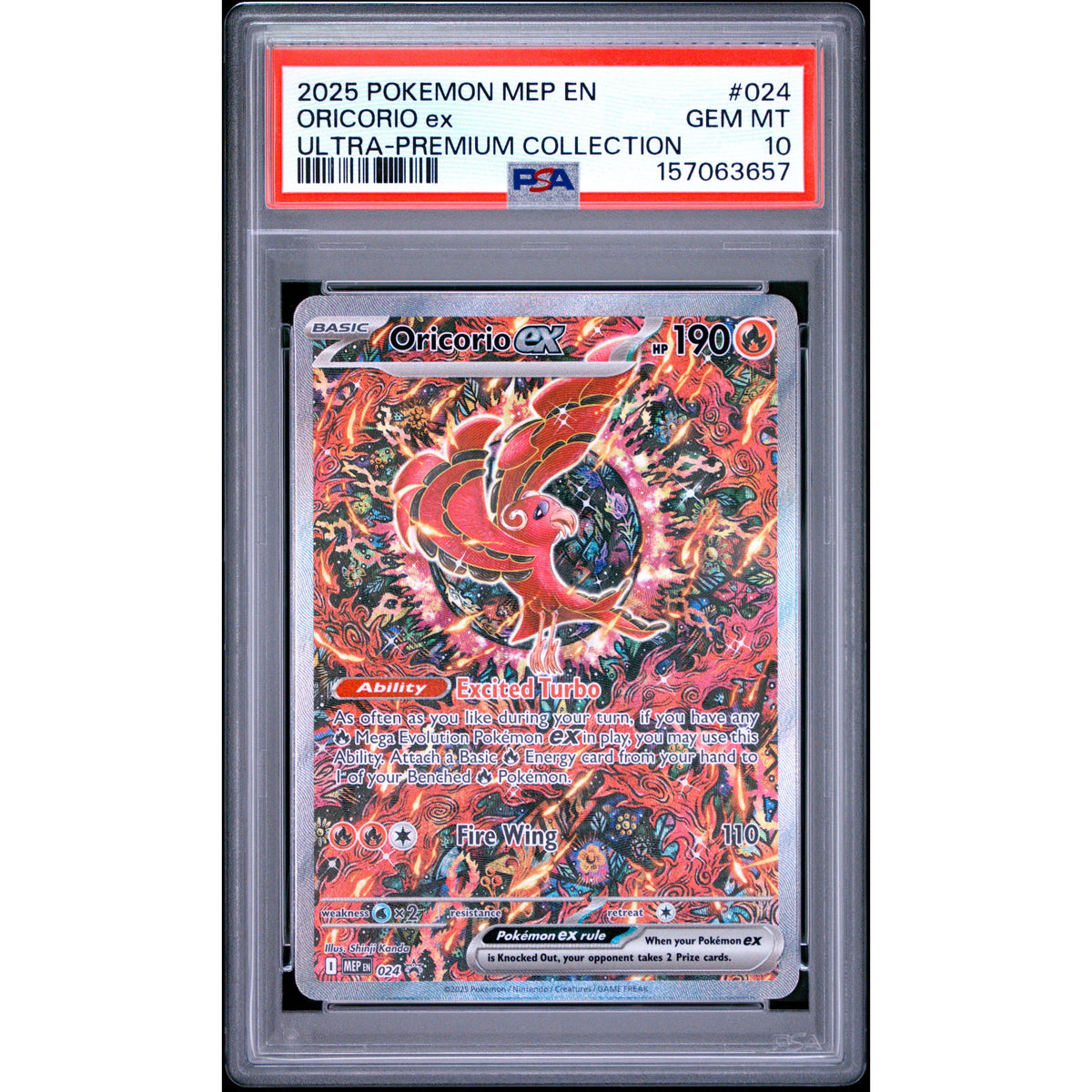Pokémon TCG: Oricorio Ex #024 PSA 10-157063657
