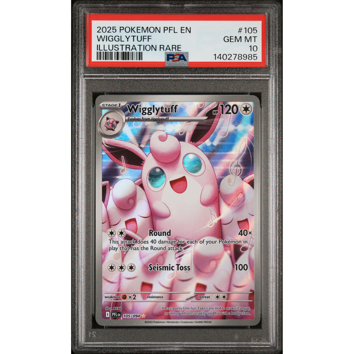 Pokémon TCG: Wigglytuff #105 PSA 10-140278985
