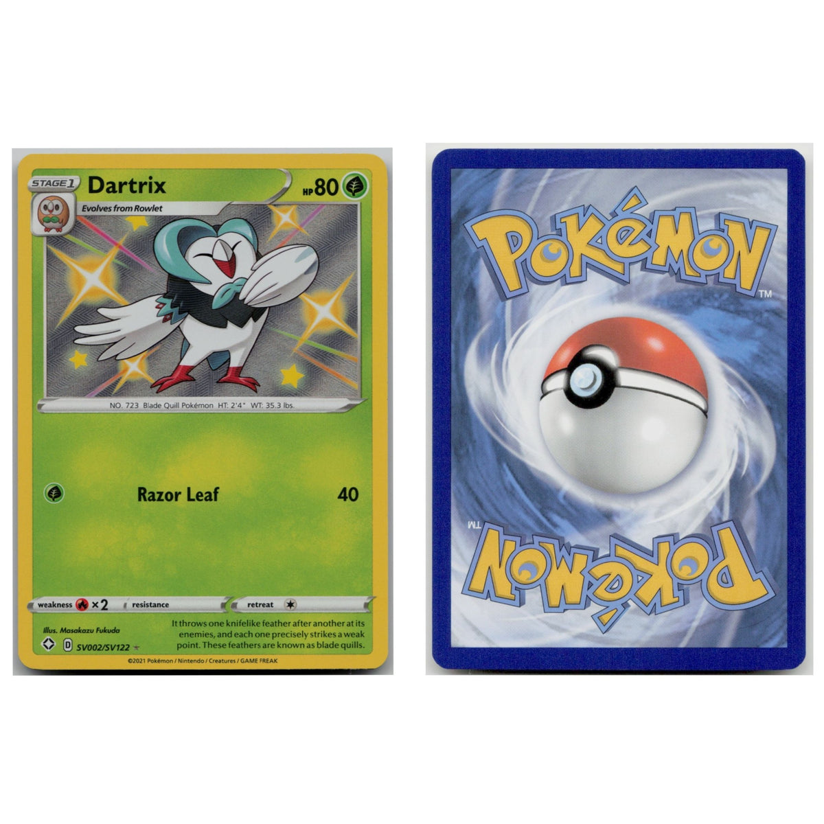 Pokémon TCG, Dartrix (Shining Fates #SV2)