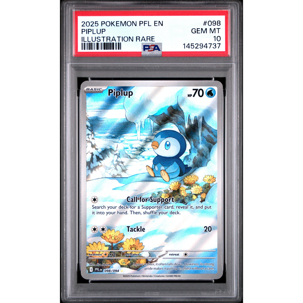 Pokémon TCG: Piplup #098 PSA 10 - Phantasmal Flames-145294737