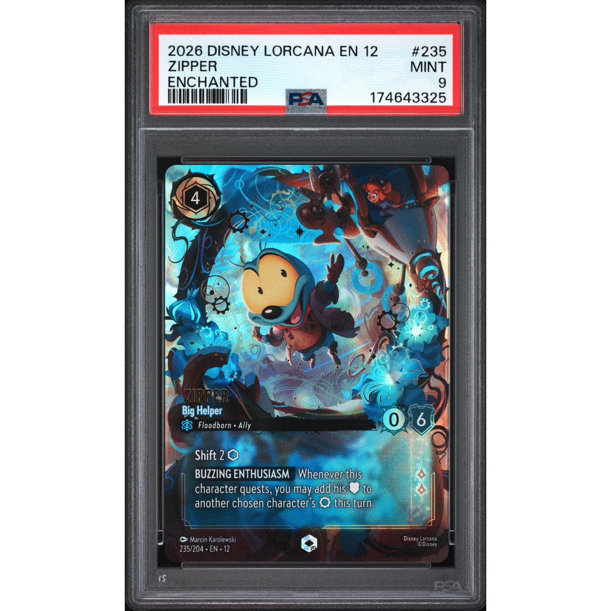 Lorcana: Zipper #235 PSA 9-174643325