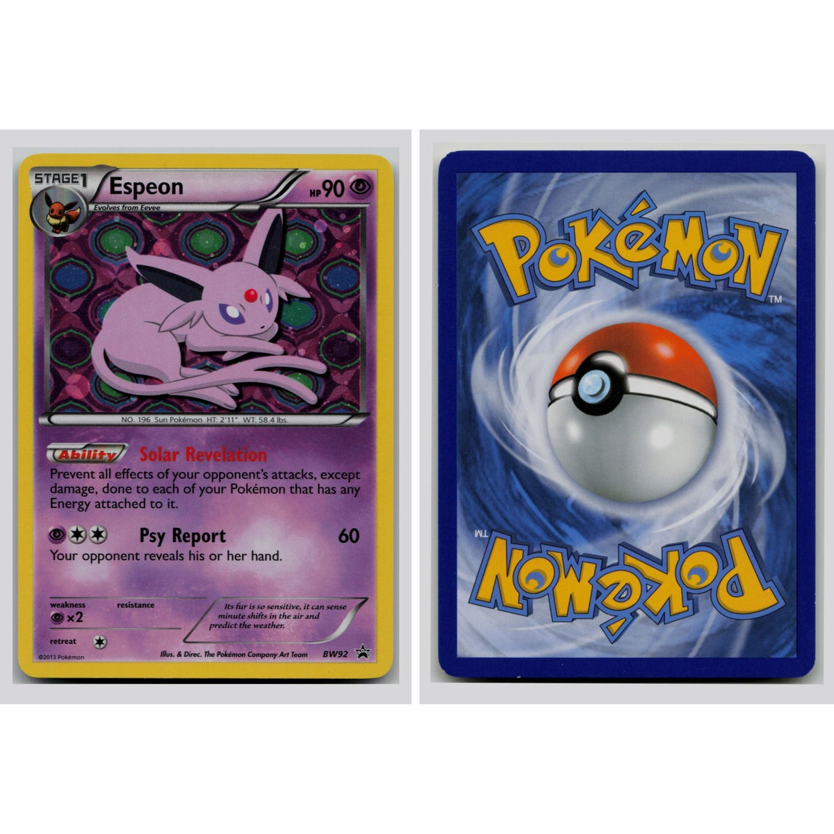 Pokémon TCG, Espeon (BW Black Star Promos #92)
