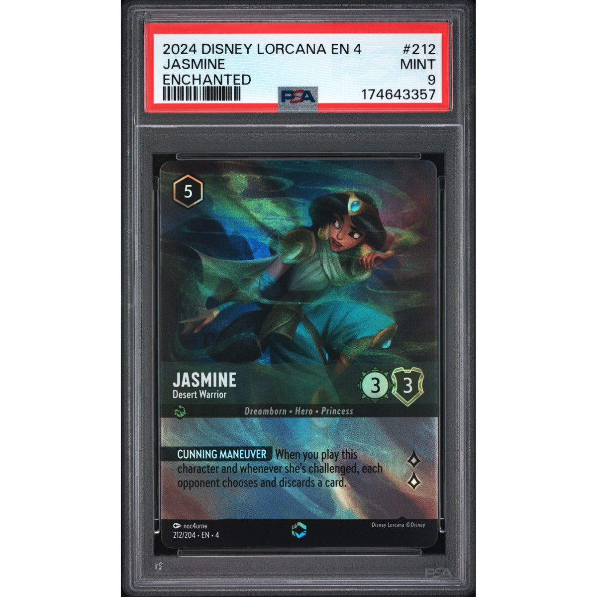 Lorcana: Jasmine #212 PSA 9-174643357