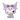 The Funko POP! Sanrio: Kuromi Cow Cosplay (#138) by Funko features the beloved Sanrio character Kuromi in an adorable cow-themed outfit, highlighted with purple and white accents, a large bow, a playful winking expression, and posed sitting down.