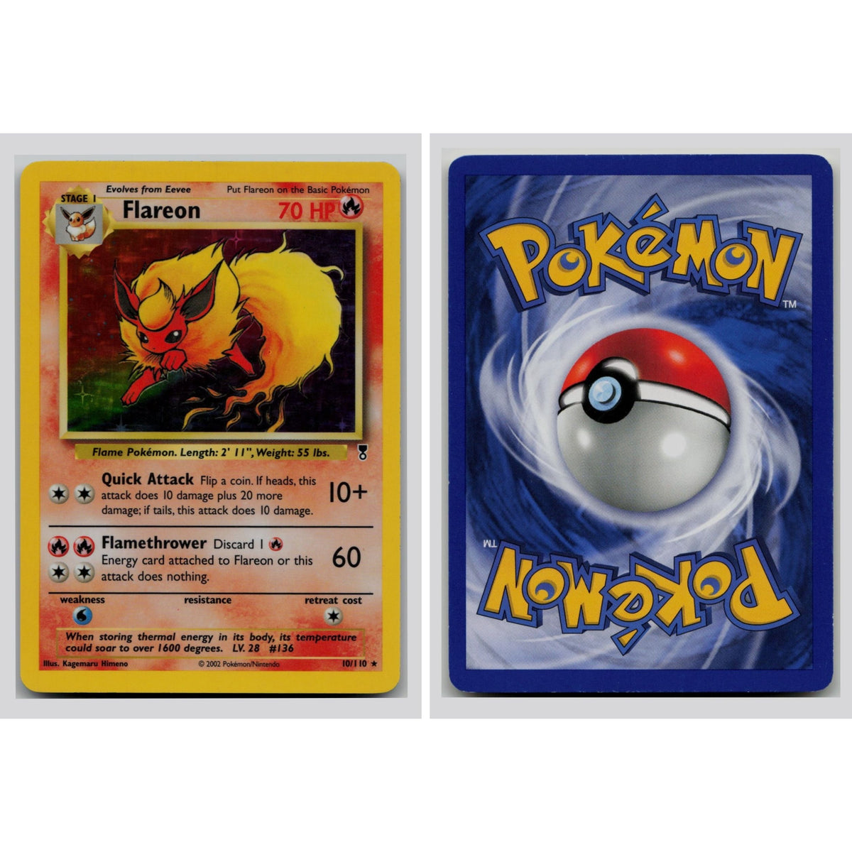 Pokémon TCG, Flareon (Legendary Collection #10)
