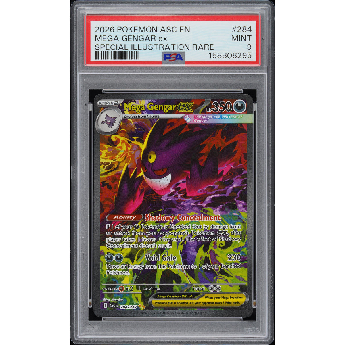 Pokémon TCG: Mega Gengar Ex #284 PSA 9-158808295