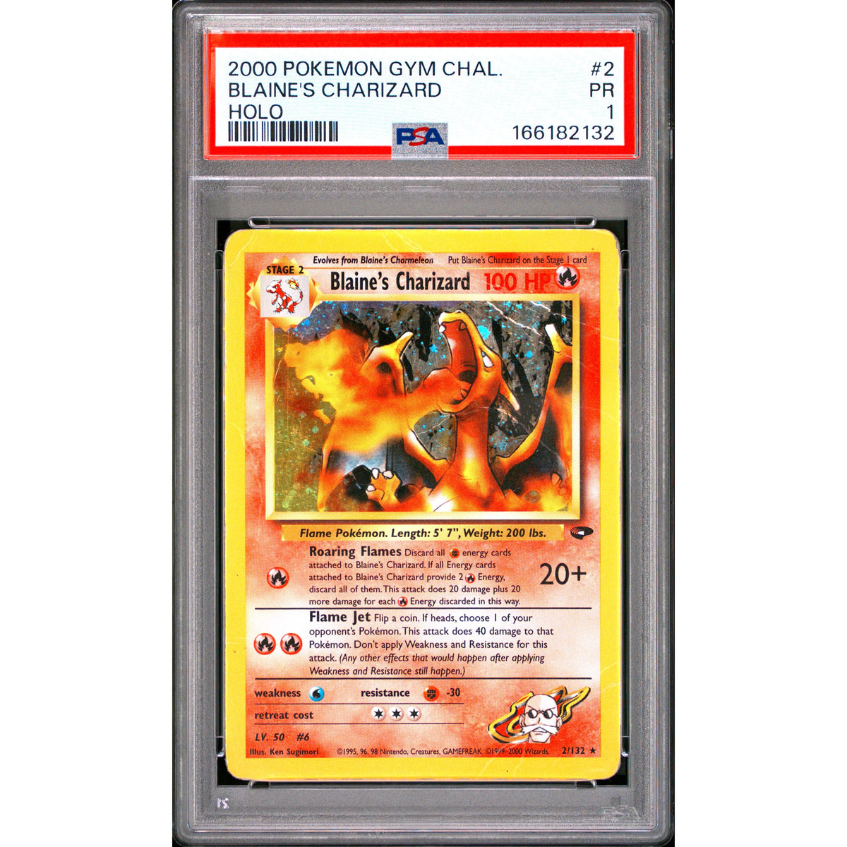 Pokémon TCG: Blaine's Charizard #2 PSA 1-166182132