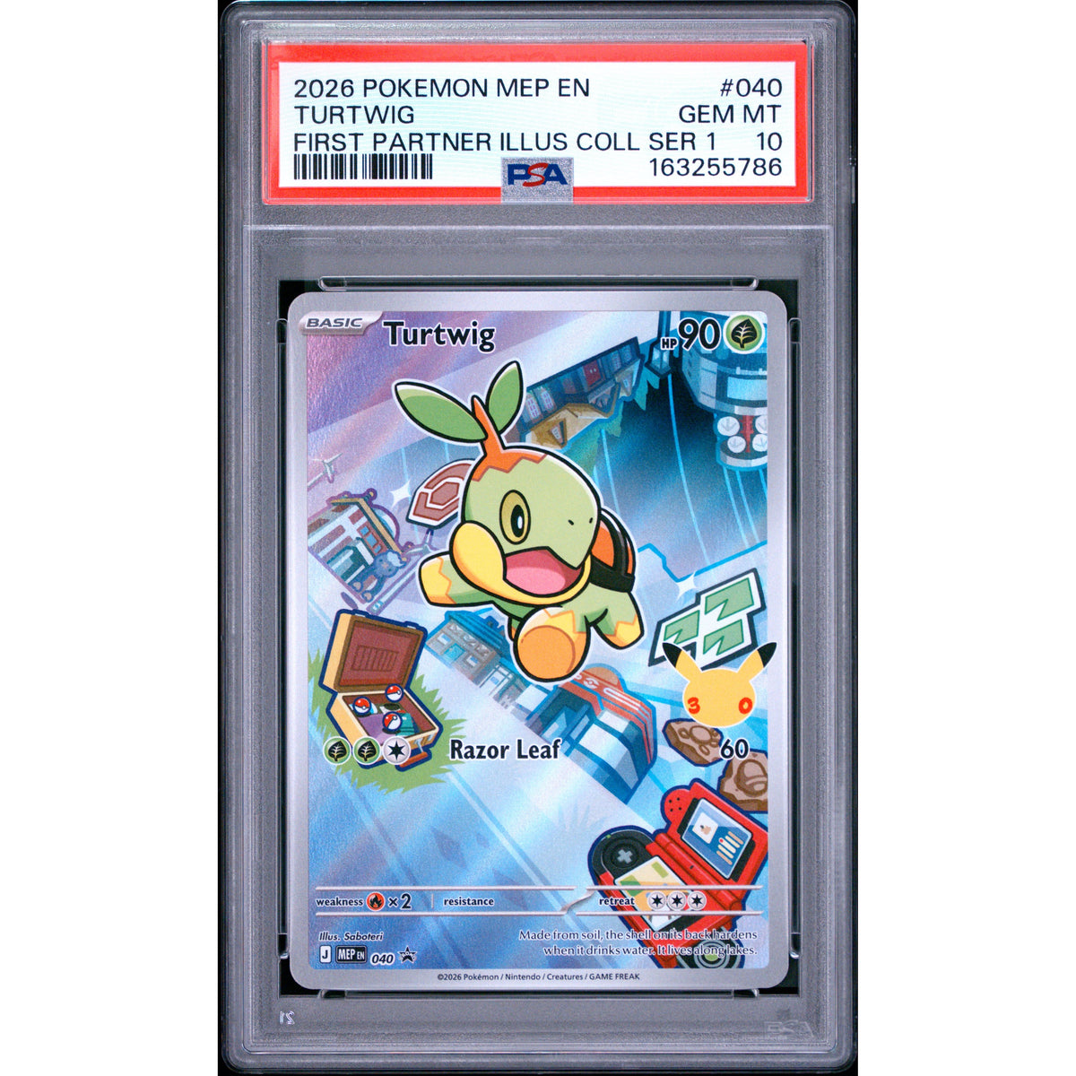 Pokémon TCG: Turtwig #040 PSA 10-163255786