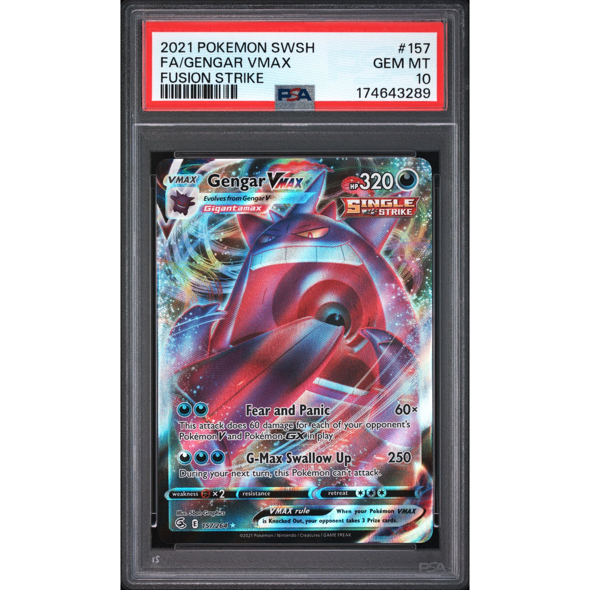 Pokémon TCG: Gengar Vmax #157 PSA 10-174643289