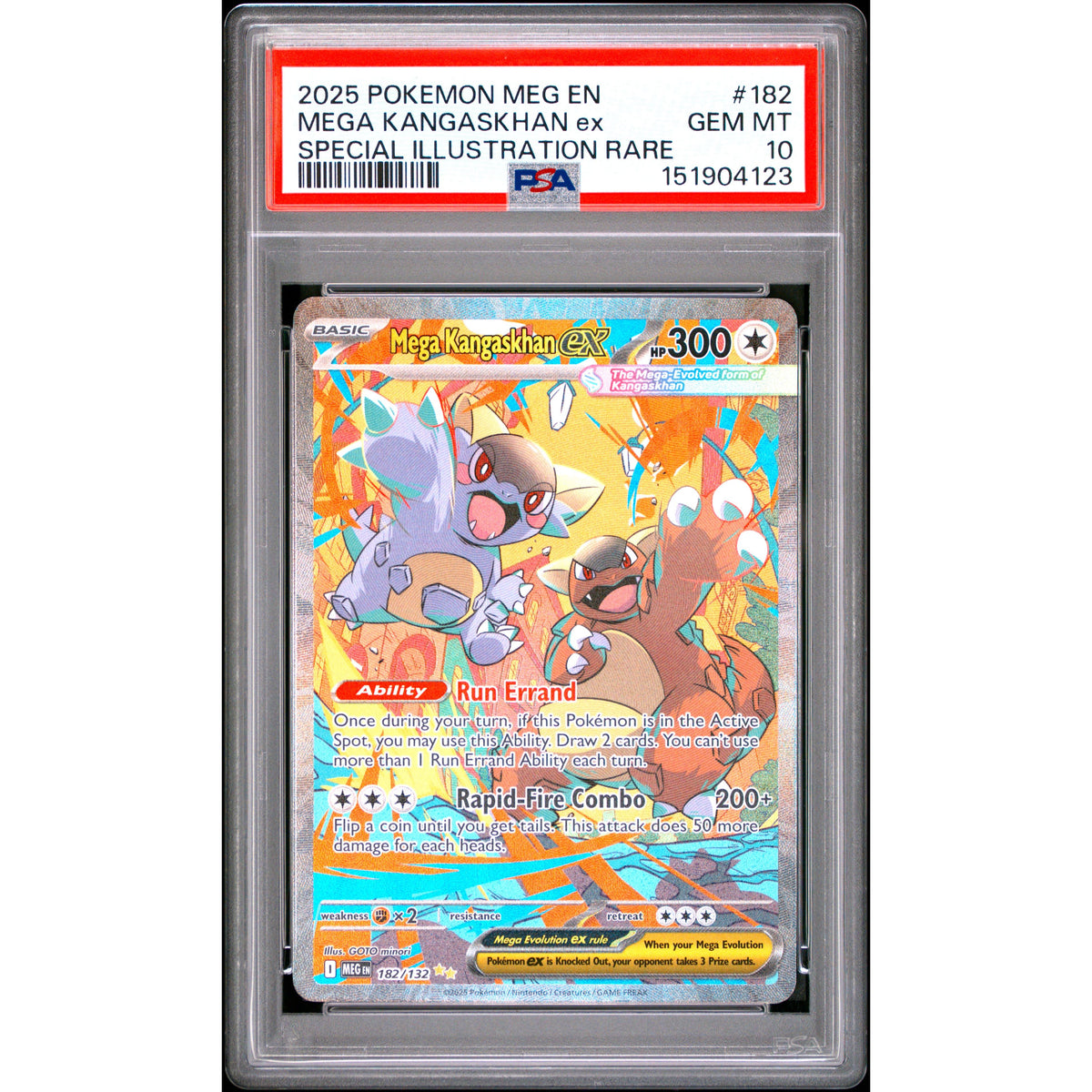 Pokémon TCG: Mega Kangaskhan Ex #182 PSA 10-151904123