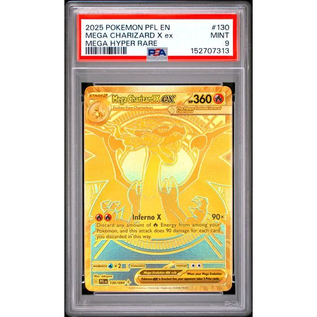 Pokémon TCG: Mega Charizard X Ex #130 PSA 9-152707313