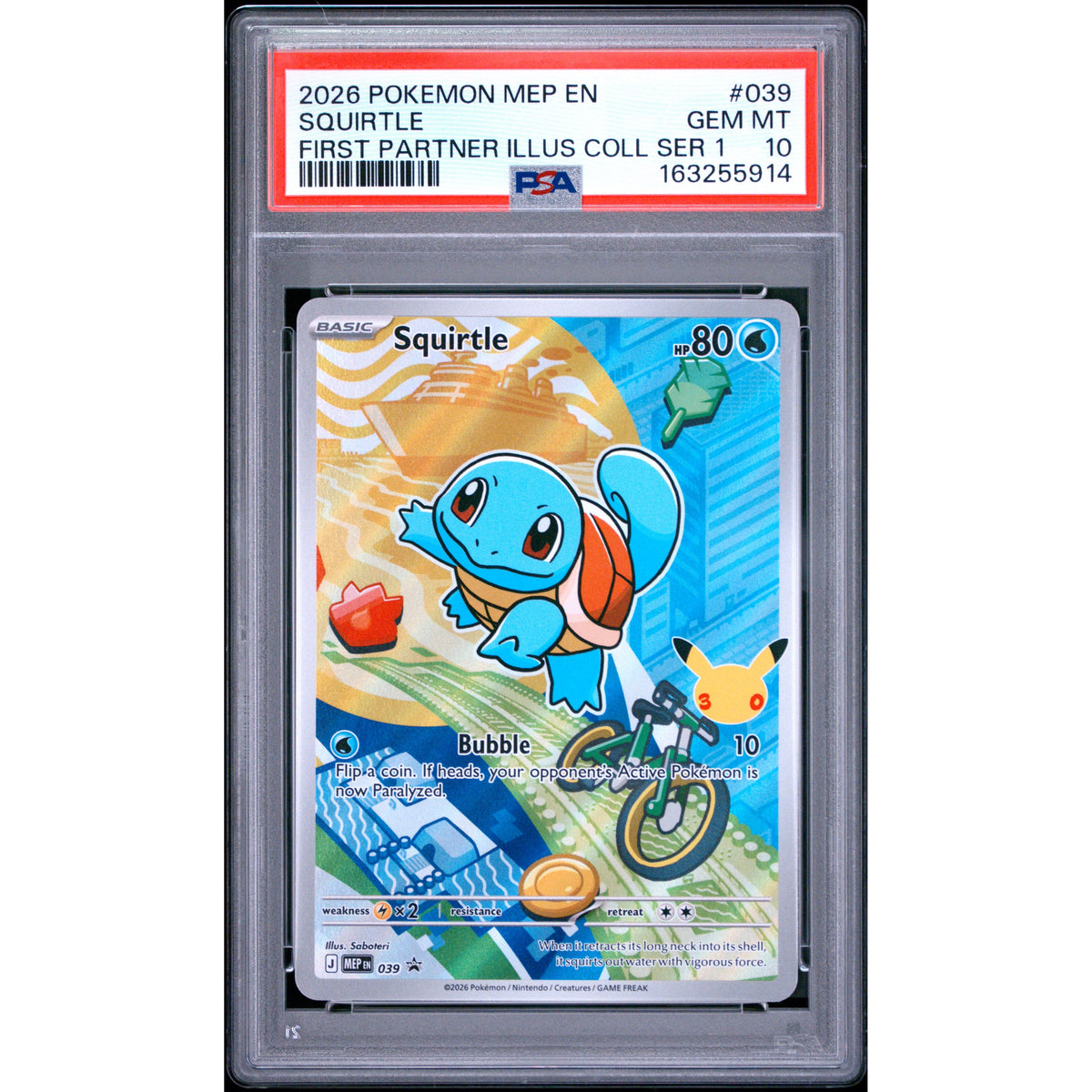 Pokémon TCG: Squirtle #039 PSA 10-163255914