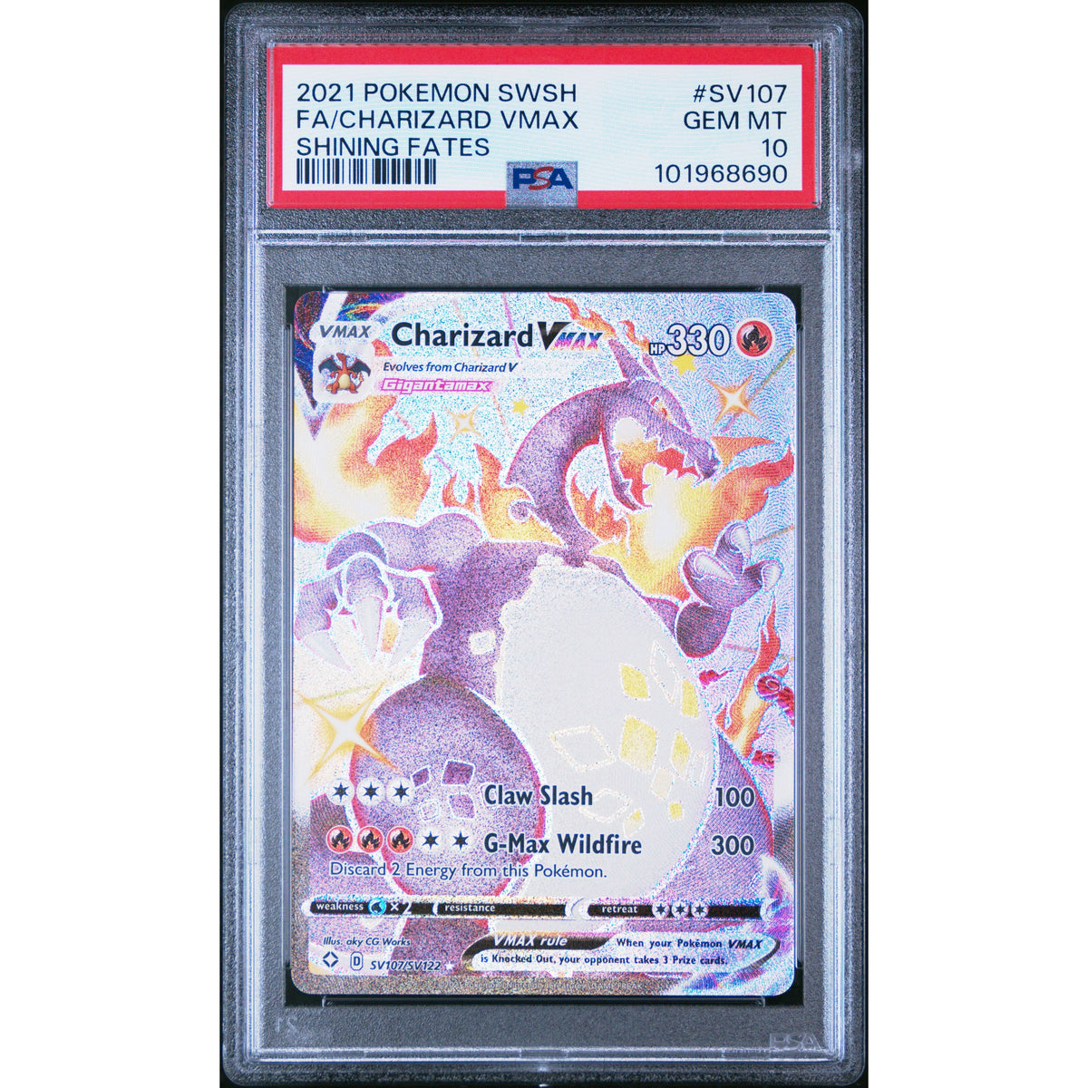 Pokémon TCG: Charizard Vmax #SV107 PSA 10-101968690