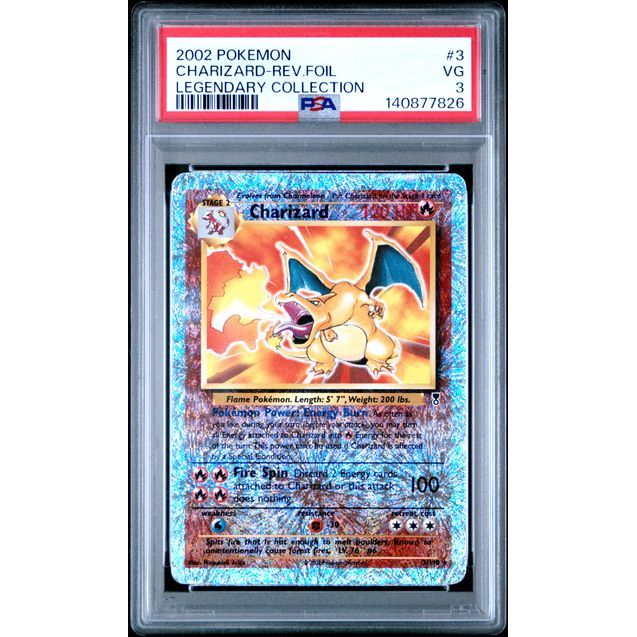 Pokémon TCG: Charizard Reverse Holo #3 PSA 3-140877826