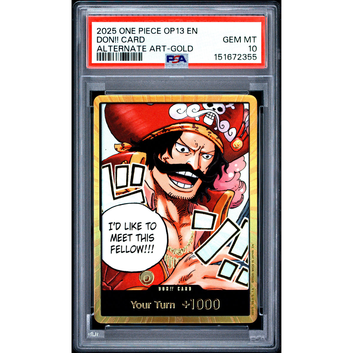 One Piece TCG: Don!! Card PSA 10-151672355