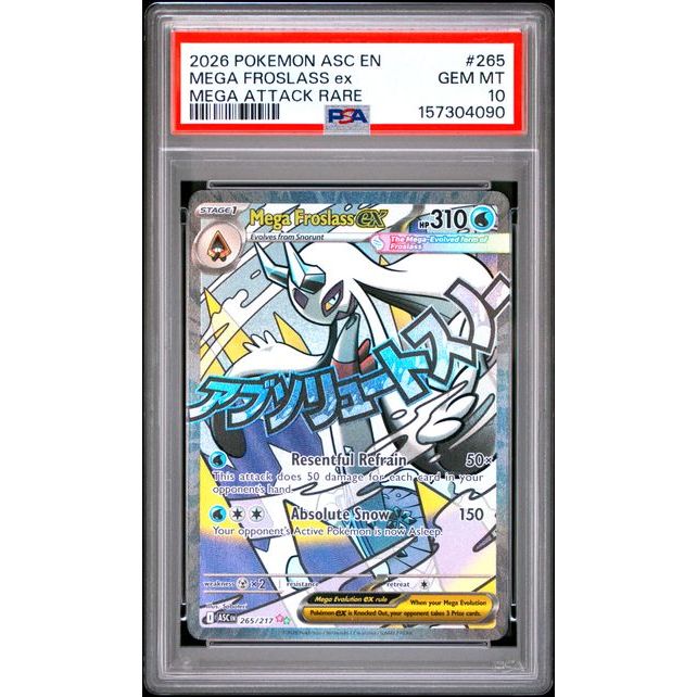Pokémon TCG: Mega Froslass Ex #265 PSA 10-157304090