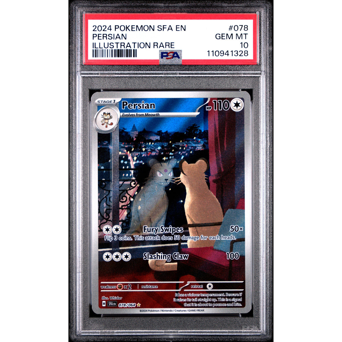 Pokémon TCG: Persian #078 PSA 10-110941328