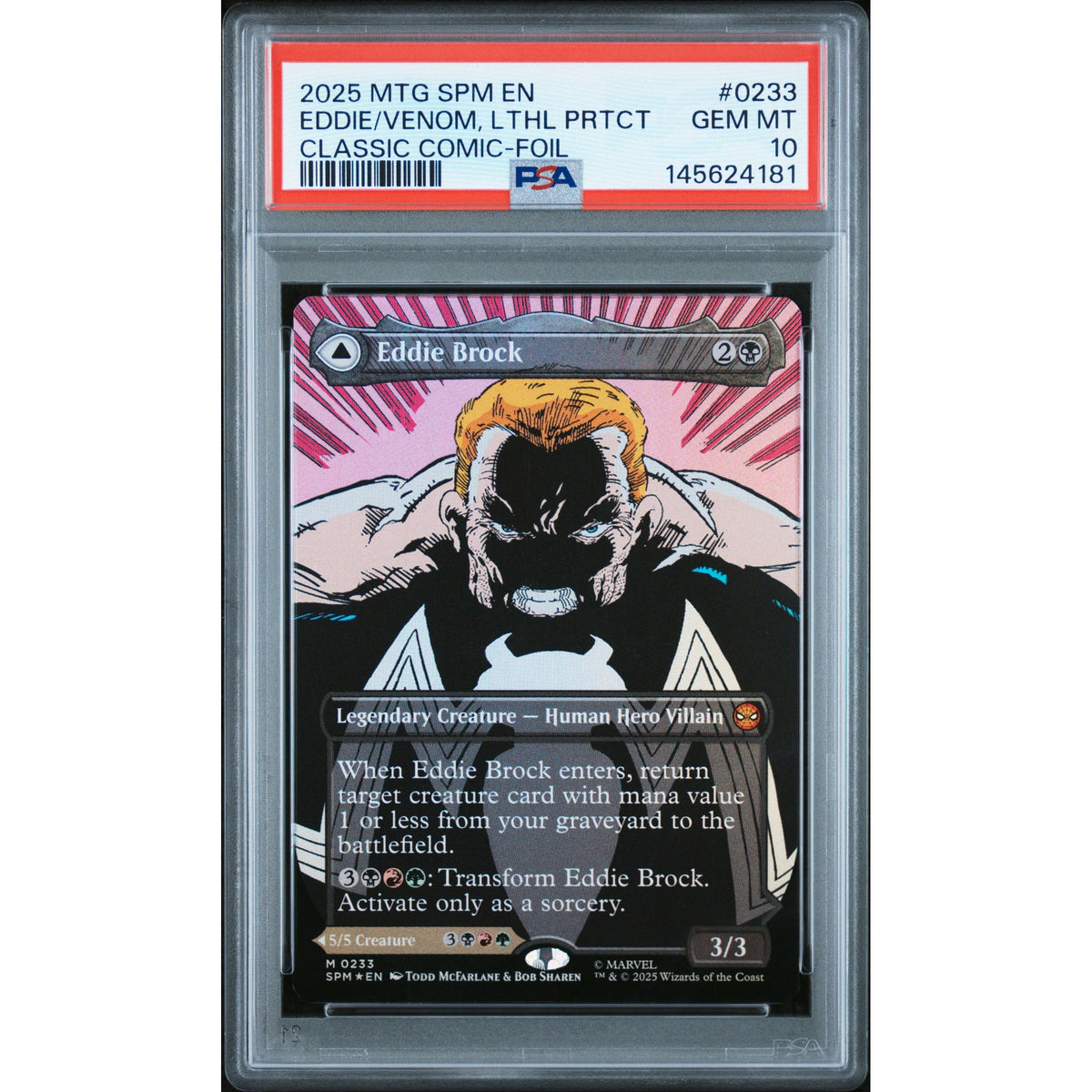 Pokémon TCG: Eddie/Venom, Lethal Protector #0233 PSA 10-145624181