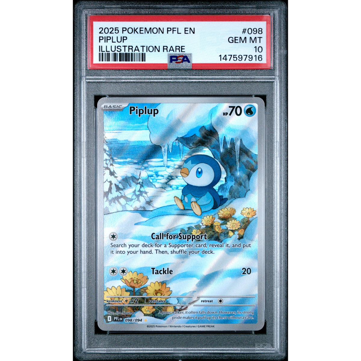 Pokémon TCG: Piplup #098 PSA 10 - Phantasmal Flames-147597916