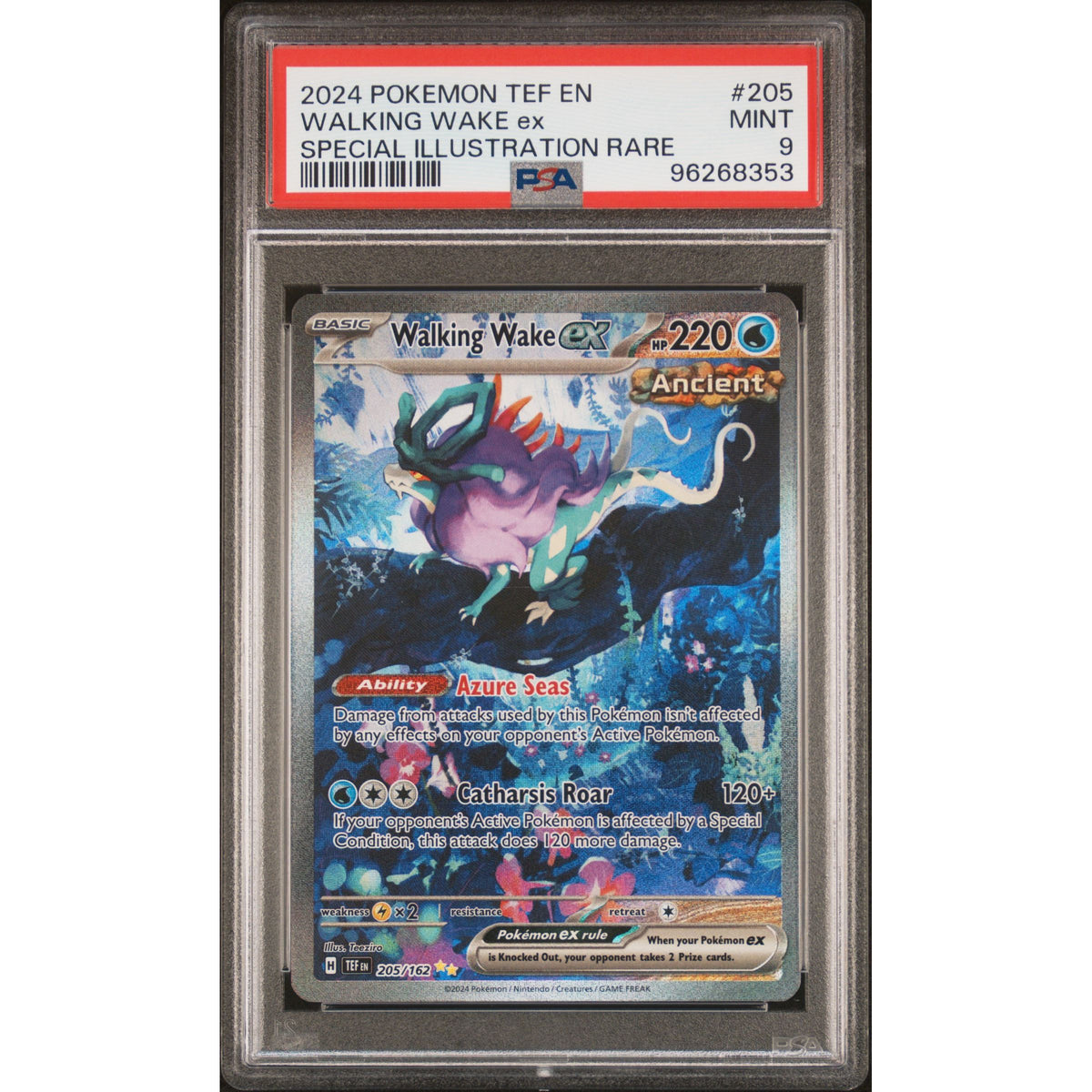 Pokémon TCG: Walking Wake Ex #205 PSA 9-96268353