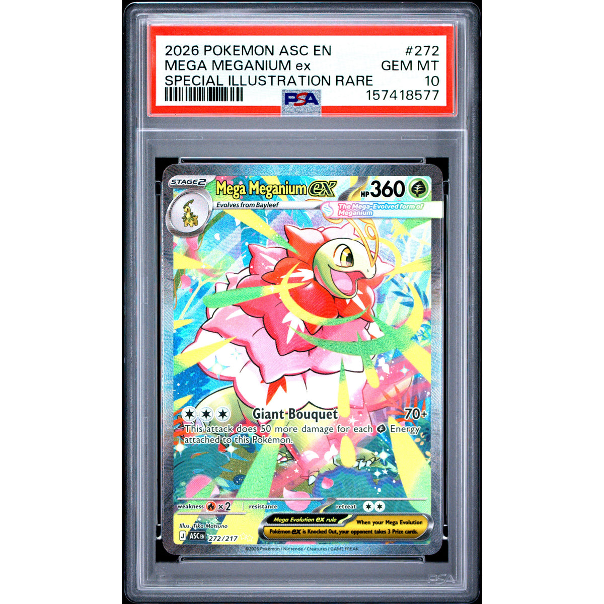 Pokémon TCG: Mega Meganium Ex #272 PSA 10-157418577