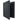 A black foldable solar panel charger is partially open, showing its solar cells. Its exterior has a textured surface and a slim, compact design—reminiscent of the Gamegenic Prime Album 24-Pocket by Gamegenic.