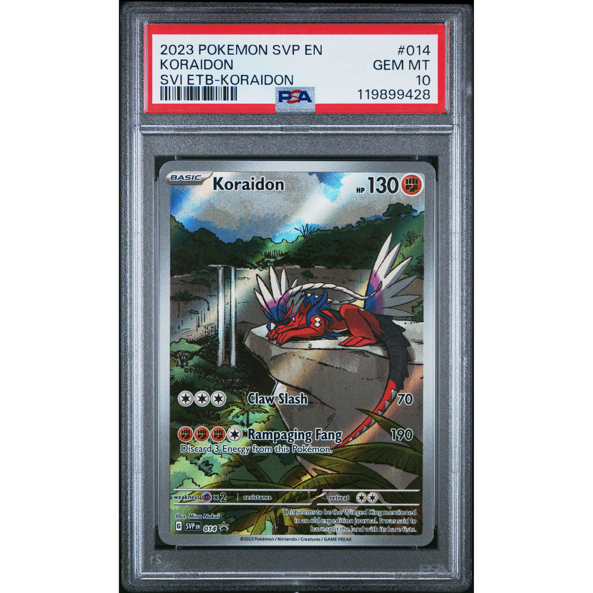 Pokémon TCG: Koraidon #014 PSA 10-119899428