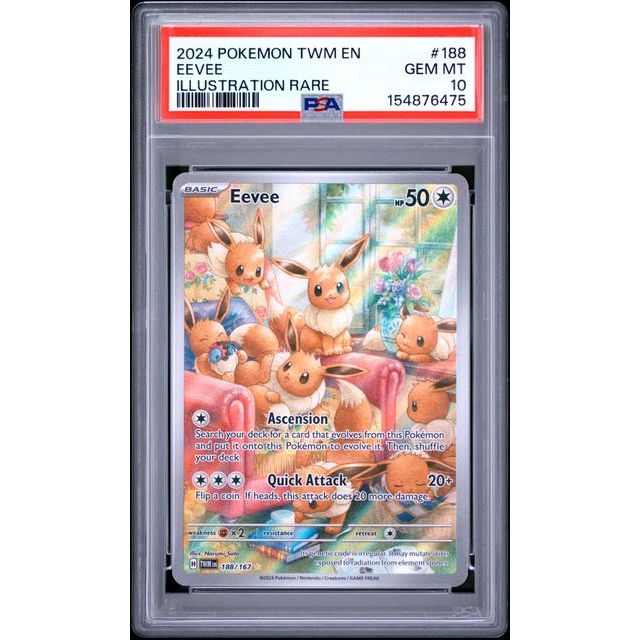 Pokémon TCG: Eevee #188 PSA 10-154876475