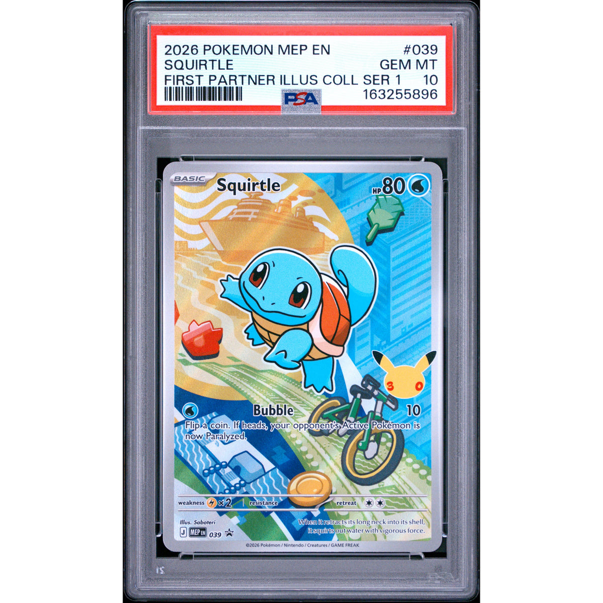 Pokémon TCG: Squirtle #039 PSA 10-163255896