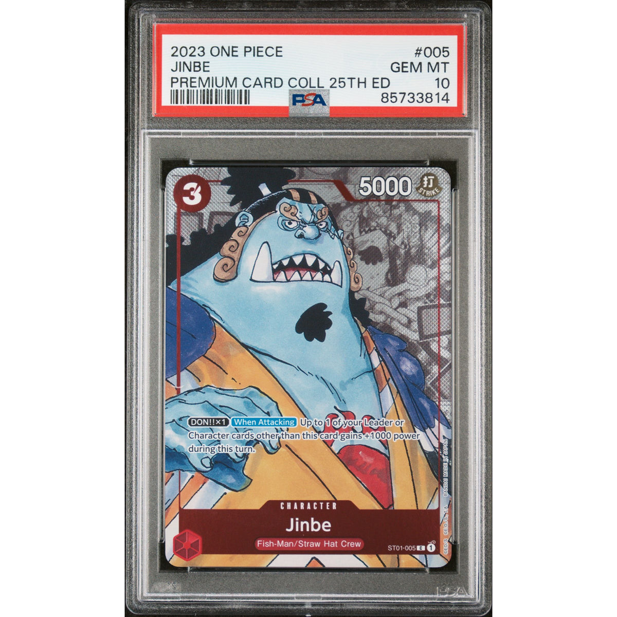 One Piece TCG: Jinbe #005 PSA 10-85733814