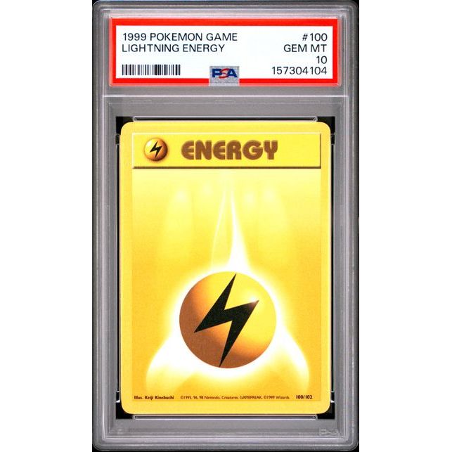 Pokémon TCG: Lightning Energy #100 PSA 10-157304104