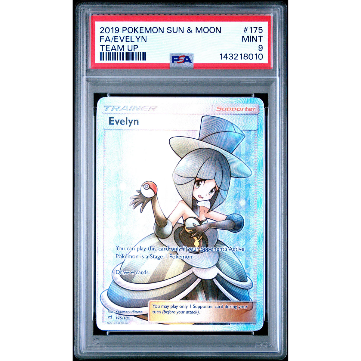 Pokémon TCG: Evelyn #175 PSA 9 - Team Up-143218010