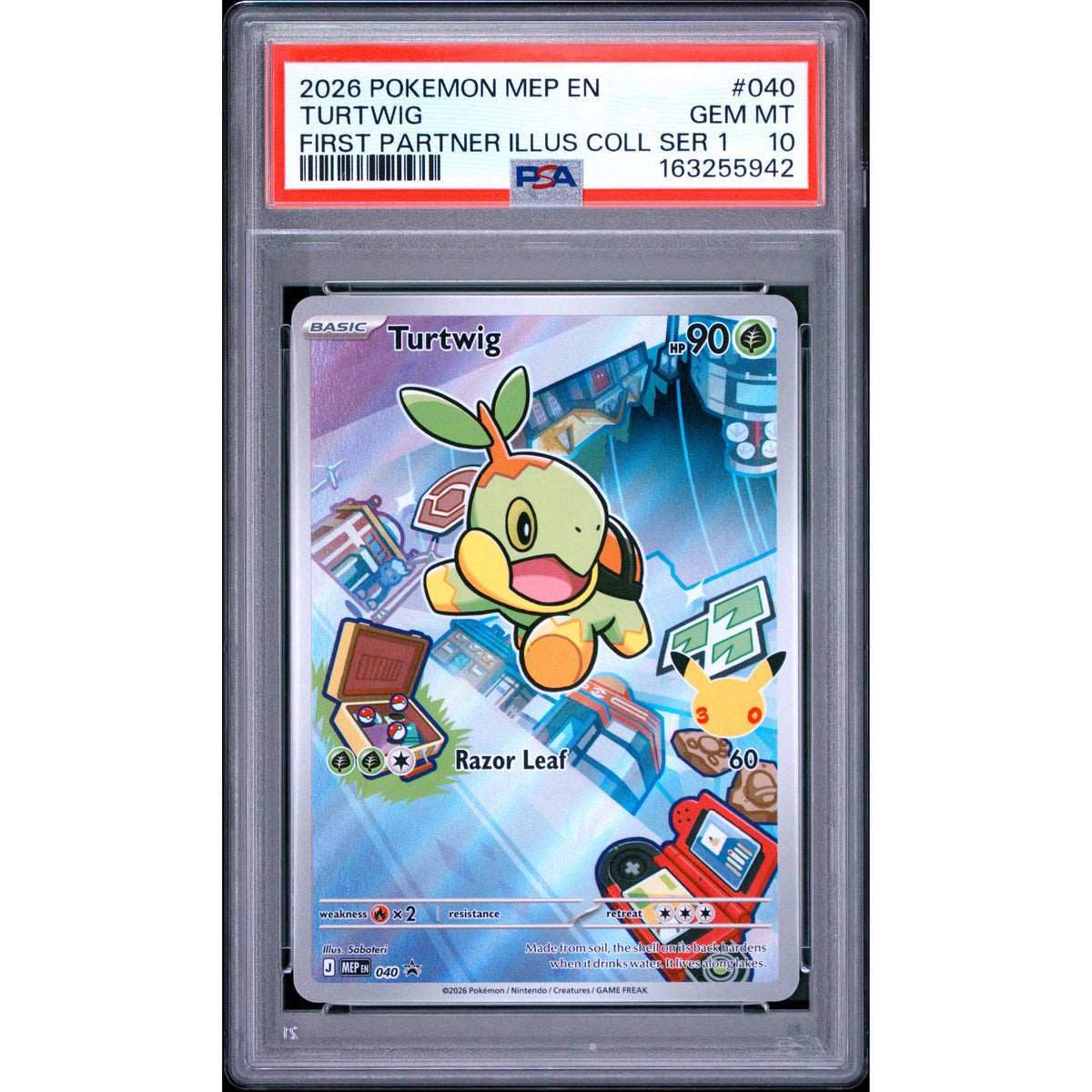 Pokémon TCG: Turtwig #040 PSA 10-163255942