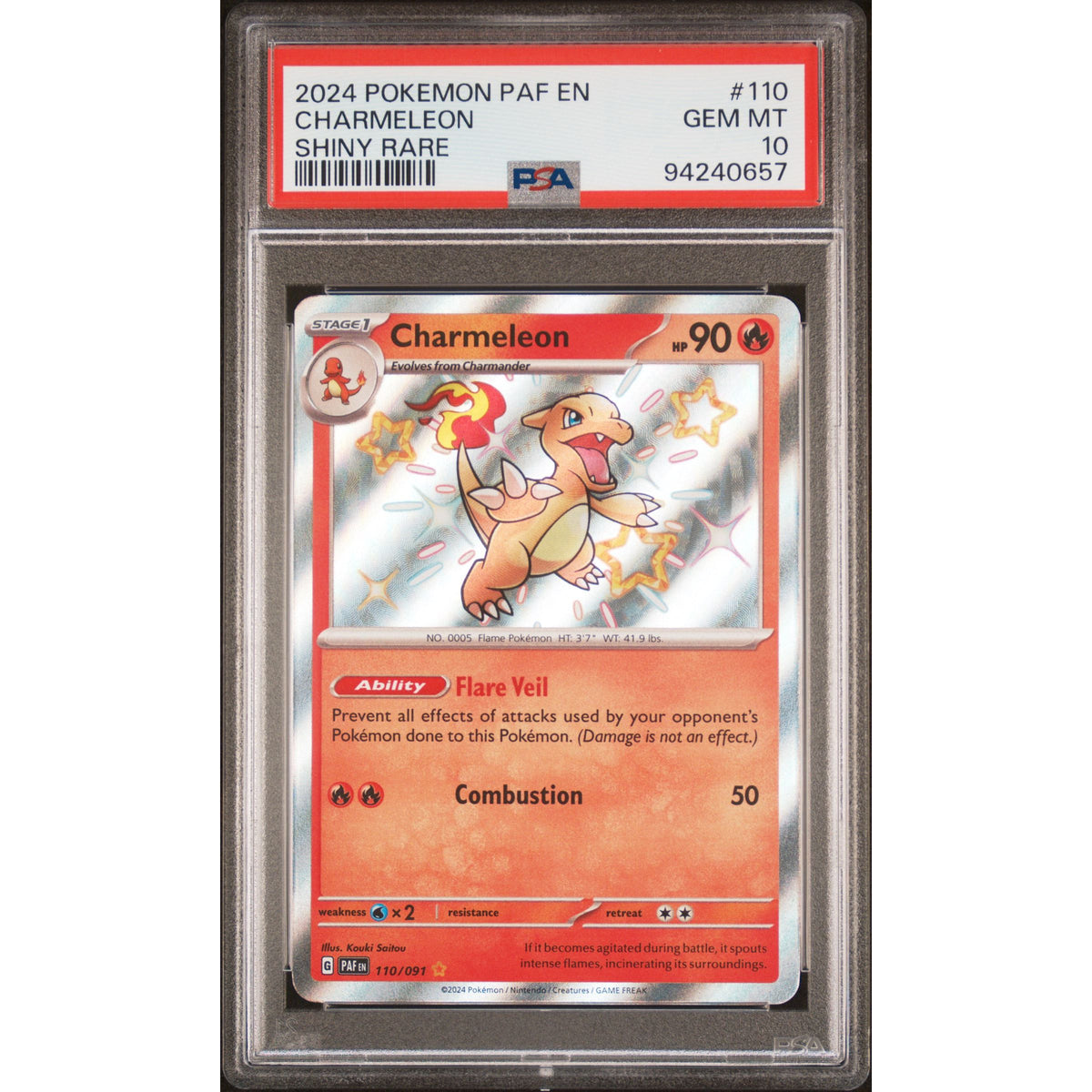 Pokémon TCG: Charmeleon #110 PSA 10-94240657